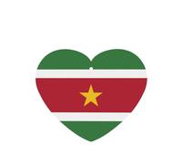 Ambientadores para coche en forma de corazón, diseño de bandera de Surinam, 6 unidades, tabletas de aromaterapia para coche, armario, zapatero, elimina olores