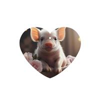 Ambientadores para coche en forma de corazón, diseño de cerdo joven, 6 unidades, tabletas de aromaterapia para coche, armario, zapatero, elimina olores