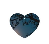 Ambientadores para coche en forma de corazón, diseño de luna llena en el cielo, 6 tabletas de aromaterapia para coche, armario, zapatero, elimina olores