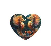 Ambientadores para coche en forma de corazón, hermoso patrón de caballito de mar, 6 unidades, tabletas de aromaterapia para coche, armario de zapatos, elimina olores
