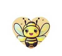 Ambientadores para coche en forma de corazón, patrón de abeja amarilla, 6 unidades, tabletas de aromaterapia para coche, armario, zapatero, elimina olores