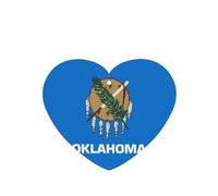 Ambientadores para coche en forma de corazón, patrón de bandera del estado de Oklahoma, 6 unidades, tabletas de aromaterapia para coche, armario, zapatero, elimina olores