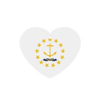 Ambientadores para coche en forma de corazón, patrón de bandera del estado de Rhode Island, 6 unidades, tabletas de aromaterapia para coche, armario de zapatos, elimina olores