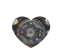 Ambientadores para coche en forma de corazón, patrón de brújula, 6 unidades, tabletas de aromaterapia para coche, armario de zapatos, elimina olores