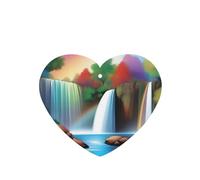 Ambientadores para coche en forma de corazón, patrón de cascada, 6 unidades, tabletas de aromaterapia para coche, armario, zapatero, elimina olores