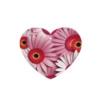 Ambientadores para coche en forma de corazón, patrón de gerbera, 6 unidades, tabletas de aromaterapia para coche, armario de zapatos, elimina olores