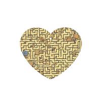 Ambientadores para coche en forma de corazón, patrón de laberinto del tesoro, 6 unidades, tabletas de aromaterapia para coche, armario, zapatero, elimina olores