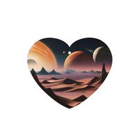 Ambientadores para coche en forma de corazón, patrón de planeta desconocido, 6 unidades, tabletas de aromaterapia para coche, armario, zapatero, elimina olores