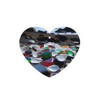 Ambientadores para coche en forma de corazón, patrón de playa, 6 unidades, tabletas de aromaterapia para coche, armario, zapatero, elimina olores