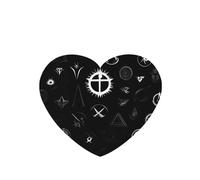 Ambientadores para coche en forma de corazón, patrón de universo en blanco y negro, 6 unidades, tabletas de aromaterapia para coche, armario, zapatero, elimina olores