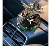 Ambientadores para coche, helicóptero aeronáutico, impulsado por el sol, funciona con energía solar, rotativo automático, ambientador solar giratorio, soporta perfumes de bricolaje, fragancia francesa