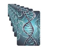 Ambientadores para coche, juego de 6 tarjetas aromáticas rectangulares colgantes ADN genético hélice, ambientador para coche, espejo retrovisor colgante, tarjeta perfumada para coche