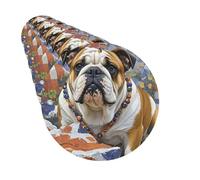 Ambientadores para coche, juego de 6 tarjetas perfumadas colgantes de forma redonda, ambientador de bulldog inglés para coche, espejo retrovisor, tarjeta perfumada para coche