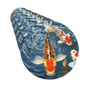 Ambientadores para coche, juego de 6 tarjetas perfumadas colgantes de forma redonda, diseño de peces de carpa koi de Japón, ambientador para coche, espejo retrovisor, colgante de tarjeta perfumada