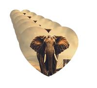 Ambientadores para coche, juego de 6 tarjetas perfumadas colgantes en forma de corazón, elefante en un puente, ambientador para coche, espejo retrovisor colgante, tarjeta perfumada para coche