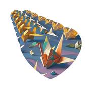 Ambientadores para coche, juego de 6 tarjetas perfumadas colgantes en forma de corazón, grúas de papel de origami, ambientador para coche, espejo retrovisor colgante, tarjeta perfumada para coche