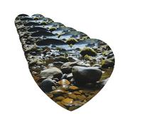 Ambientadores para coche, juego de 6 tarjetas perfumadas colgantes en forma de corazón, piedras de arroyo, ambientador para coche, espejo retrovisor colgante, tarjeta perfumada para coche