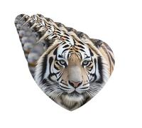 Ambientadores para coche, juego de 6 tarjetas perfumadas colgantes en forma de corazón, tigres blancos y negros, ambientador para coche, espejo retrovisor, tarjeta perfumada para coche