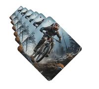 Ambientadores para coche, juego de 6 tarjetas perfumadas cuadradas para colgar, ambientador de torneo de bicicleta de montaña para coche, espejo retrovisor, tarjeta perfumada para coche