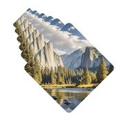 Ambientadores para coche, juego de 6 tarjetas perfumadas cuadradas para colgar, ambientador del parque nacional de Yosemite para coche, espejo retrovisor colgante, tarjeta perfumada para coche