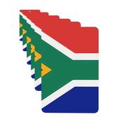 Ambientadores para coche, juego de 6 tarjetas perfumadas rectangulares para colgar, con la bandera de Sudáfrica, ambientador para coche, espejo retrovisor, colgante de tarjeta perfumada para coche