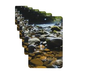 Ambientadores para coche, juego de 6 tarjetas perfumadas rectangulares para colgar, piedras de arroyo, ambientador para coche, espejo retrovisor, colgante de tarjeta perfumada para coche