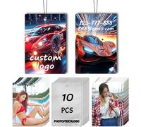 Ambientadores para Coche Personalizados 2 Lados - Lote de 10/20/50/100 Unidades al por Mayor ¡Crea tu Diseño con Foto, Texto y Logo! (Rectángulo)