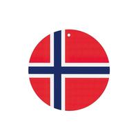 Ambientadores para coche, tarjetas impresas con la bandera noruega, juego de 4 piezas para colgar, proporciona un aroma duradero para automóvil y hogar