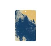 Ambientadores para coche vintage con diseño de lobo de Halloween aullando en el bosque, 4 tarjetas perfumadas colgantes, tarjetas perfumadas para coche, tabletas de aromaterapia