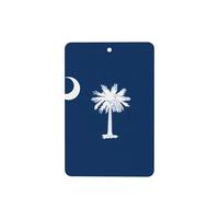 Ambientadores rectangulares para coche, diseño de bandera de Carolina del Sur, 6 unidades, tabletas de aromaterapia para coche, armario de zapatos, elimina olores