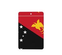 Ambientadores rectangulares para coche, diseño de bandera de Papua Nueva Guinea, 6 unidades, tabletas de aromaterapia para coche, armario, zapatero, elimina olores