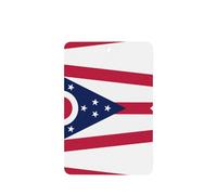 Ambientadores rectangulares para coche, diseño de bandera del estado de Ohio, 6 unidades, tabletas de aromaterapia para coche, armario, zapatero, elimina olores
