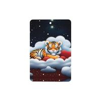 Ambientadores rectangulares para coche, diseño de cachorros de tigre en las nubes, 6 unidades, tabletas de aromaterapia para coche, armario, zapatero, elimina olores