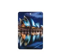 Ambientadores rectangulares para coche, diseño de casa de ópera de Sydney, 6 unidades, tabletas de aromaterapia para coche, armario, zapatero, elimina olores