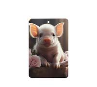 Ambientadores rectangulares para coche, diseño de cerdo joven, 6 unidades, tabletas de aromaterapia para coche, armario, zapatero, elimina olores