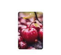 Ambientadores rectangulares para coche, diseño de cerezas, 6 unidades, tabletas de aromaterapia para coche, armario, zapatero, elimina olores