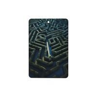 Ambientadores rectangulares para coche, diseño de ciudad de laberinto, 6 unidades, tabletas de aromaterapia para coche, armario, zapatero, elimina olores