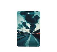 Ambientadores rectangulares para coche, diseño de estación de tren ahumado, 6 unidades, tabletas de aromaterapia para coche, armario de zapatos, elimina olores