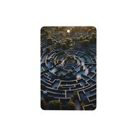 Ambientadores rectangulares para coche, patrón de laberinto, 6 unidades, tabletas de aromaterapia para coche, armario, zapatero, elimina olores