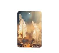 Ambientadores rectangulares para coche, patrón de pluma, 6 unidades, tabletas de aromaterapia para coche, armario de zapatos, elimina olores