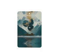 Ambientadores rectangulares para coche, patrón de valle misterioso, 6 unidades, tabletas de aromaterapia para coche, armario de zapatos, elimina olores