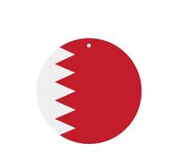 Ambientadores redondos para coche, diseño de bandera de Bahrein, 6 unidades, tabletas de aromaterapia para coche, armario, zapatero, elimina olores