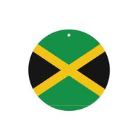 Ambientadores redondos para coche, diseño de bandera de Jamaica, 6 unidades, tabletas de aromaterapia para coche, armario, zapatero, elimina olores