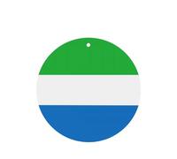 Ambientadores redondos para coche, diseño de bandera de Sierra Leona, 6 unidades, tabletas de aromaterapia para coche, armario, zapatero, elimina olores