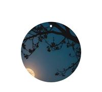 Ambientadores redondos para coche, diseño de luna llena en el cielo, 6 unidades, tabletas de aromaterapia para coche, armario, zapatero, elimina olores