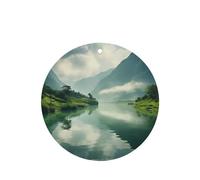 Ambientadores redondos para coche, diseño de paisajes, 6 unidades, tabletas de aromaterapia para coche, armario, zapatero, elimina olores