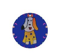 Ambientadores redondos para coche, diseño de perro de dibujos animados, 6 unidades, tabletas de aromaterapia para coche, armario, zapatero, elimina olores
