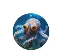 Ambientadores redondos para coche, diseño de pulpo con ojos grandes, 6 unidades, tabletas de aromaterapia para coche, armario, zapatero, elimina olores