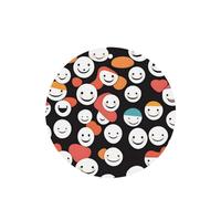 Ambientadores redondos para coche, diseño de sonrisa, 6 unidades, tabletas de aromaterapia para coche, armario, zapatero, elimina olores