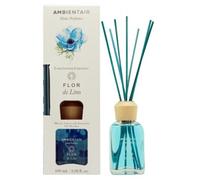 Ambientair Home Perfumes. Difusor de Varillas perfumadas Aroma Flor de Lino. Ambientador Mikado Aroma Flor de Lino. Difusor 100 ml con palitos de ratán. Ambientador sin Alcohol para casa (MK100ALAP)